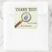 スパイのシークレットエージェントステッカー スクエアシール (バッグ)