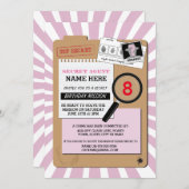 スパイの探偵の罪のスパイの誕生会 招待状 (正面/裏面)