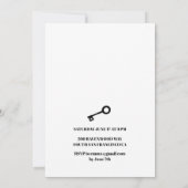 スパイの秘密パーティ 招待状 (裏面)