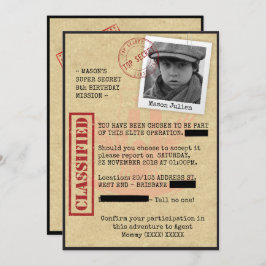 スパイの誕生日パーティー 招待状
