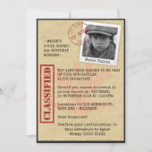 スパイの誕生日パーティー 招待状 (正面)