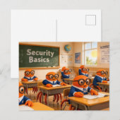 スパイカニ教室学習必須セキュリティ基礎 ポストカード (正面/裏面)