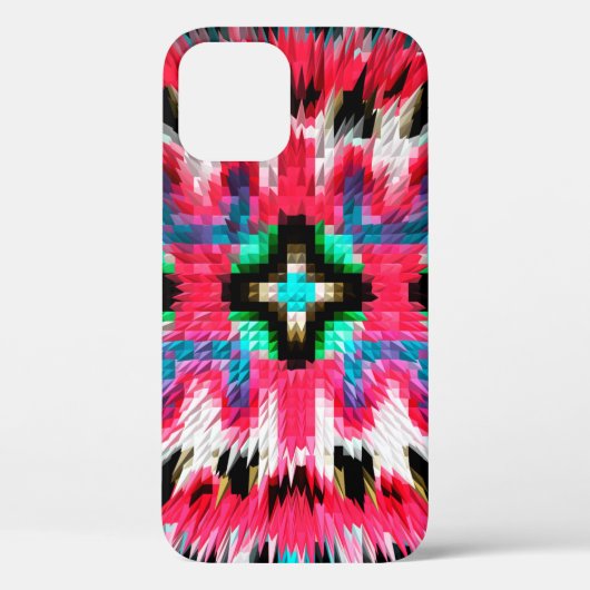 スパイカラフルクな万華鏡のパターン抽象，芸術， Case-Mate iPhoneケース (裏面)