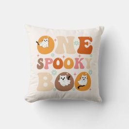 スパイキーなひととき グルービー ハロウィン 猫 ゴースト クッション