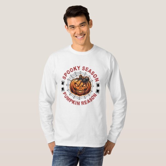 スパイキーシーズンパンプキンリーズン長袖Tシャツ F Tシャツ (正面フル)
