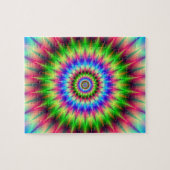 スパイキー色の爆発 ジグソーパズル (横)