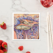 スパイクとカーリ遊ーのラベル スタンダードカクテルナプキン (インサイチュ)