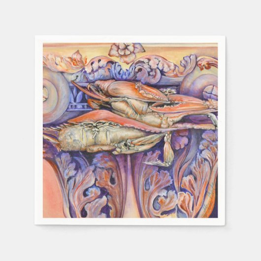 スパイクとカーリ遊ーのラベル スタンダードカクテルナプキン (正面)