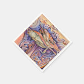 スパイクとカーリ遊ーのラベル スタンダードカクテルナプキン (角)