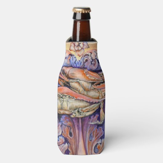 スパイクとカーリ遊ーのラベル ボトルクーラー (ボトル正面)