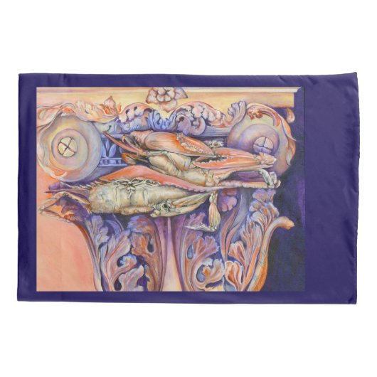 スパイクとカーリ遊ーのラベル 枕カバー (裏面)