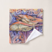 スパイクとカー遊リーのラベル バスタオルセット (ウォッシュタオル)