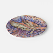 スパイクとカー遊リーのラベル ペーパープレート (アングル)