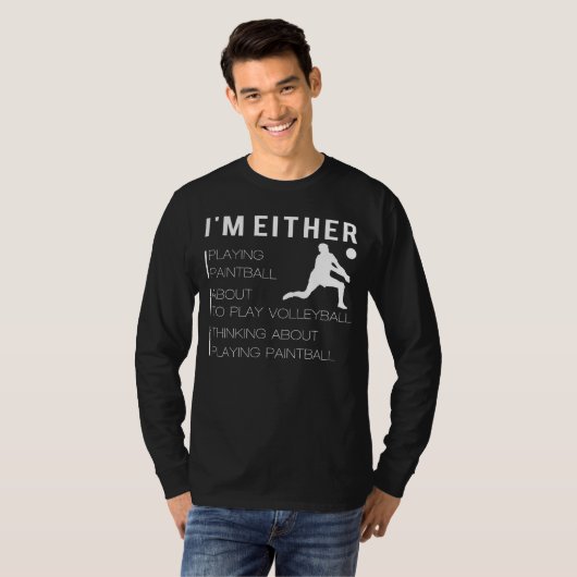 スパイクとスマイルおもしろい:バレーボールTシャツ Tシャツ (正面フル)