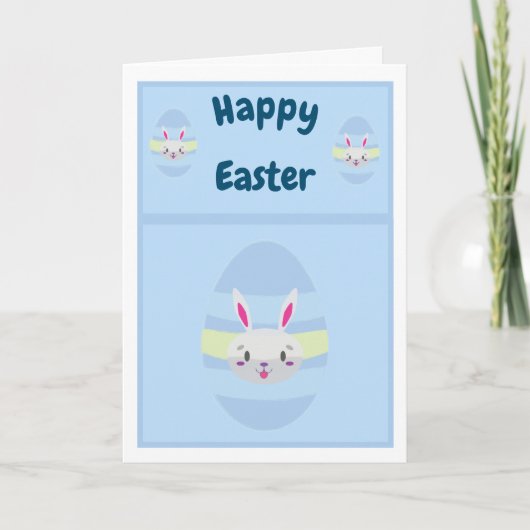 スパイクと友達のイースターバニー！ カード (正面)