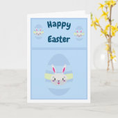 スパイクと友達のイースターバニー！ カード (黄色い花)