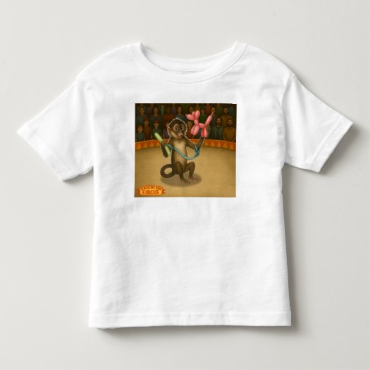 スパイクの風船のサル マジック トドラーTシャツ (正面)