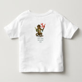 スパイクの風船のサル マジック トドラーTシャツ (裏面)