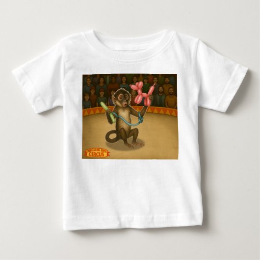 スパイクの風船モンキー・マジック ベビーTシャツ (正面)