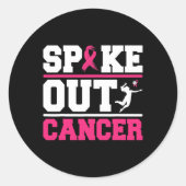 スパイクアウトがんバレーボール選手の乳がんA ラウンドシール (正面)