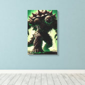 スパイクアビサル獣 キャンバスプリント (インサイチュ (ウッドフロア))