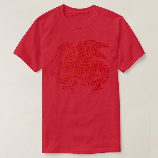 スパイクウィングとマンダラ博士と赤の激しい竜 Tシャツ (デザイン正面)