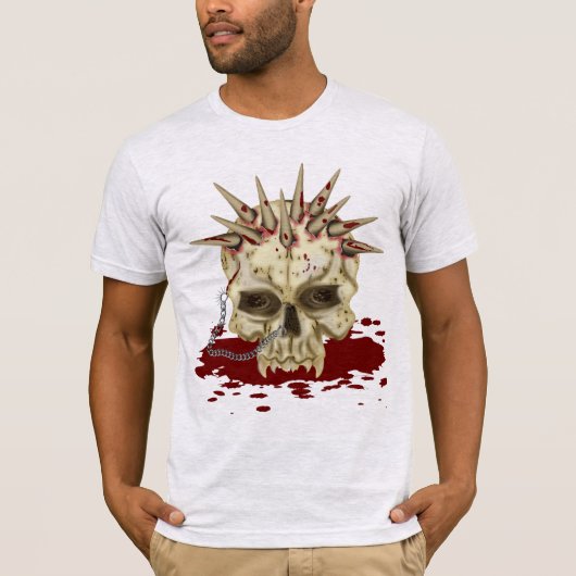 スパイクスカル Tシャツ (正面)