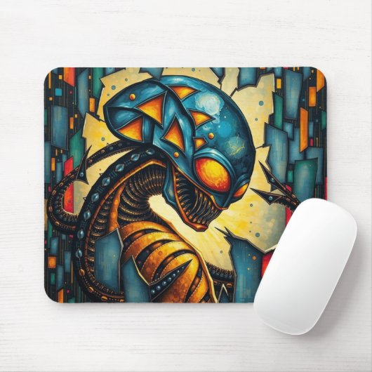スパイクティース付き宇宙探査機 マウスパッド (マウス)
