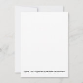 "スパイクトリー" 招待状 (裏面)