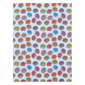 スパイクバラプリント、モダンスタイルフローラルパターン テーブルクロス (正面)