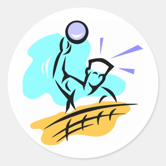 スパイクバレーボール ラウンドシール (正面)