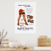 スパイクヒールとブラックニーヨン ポスター (キッチン)