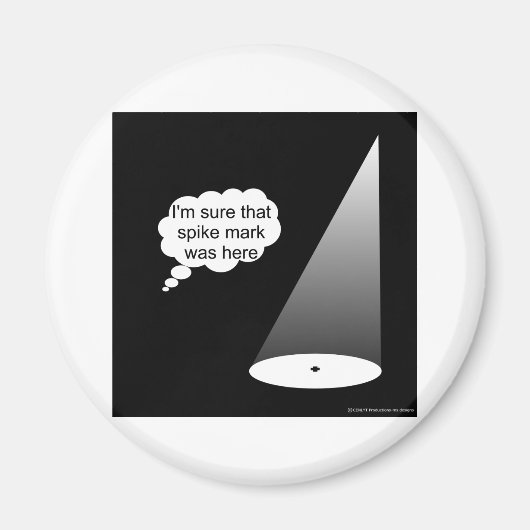 スパイクマークの場所 マグネット (正面)