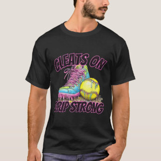 スパイク履いてドリップ強い ソフトなドリップ ソフトなお母さん レトロ Tシャツ