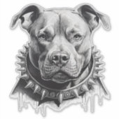 スパイク発信者を持つブルテリアのような生活 シール (正面)