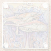 スパイク·カーリー遊ラベル ガラスコースター (裏面)