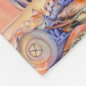 スパイク·カーリー遊ラベル フリースブランケット (角)