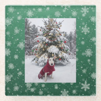 スパイク「Let it snow」 ガラスコースター
