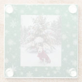 スパイク「Let it snow」 ガラスコースター (裏面)