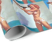 スパイグラスのピンをアップしたレッドヘッド ラッピングペーパー (ロールコーナー)