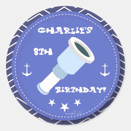 スパイグラスステッカー ラウンドシール (正面)