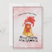 スパイシーおもしろいチキンメリークリスマス シーズンカード (正面)