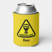 スパイシーおもしろいフードVindalooガスマスクジョーク 缶クーラー (缶裏面)