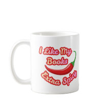 スパイシーが好きな本好きのための面白いマグカップ "I Like My Books Extra Sp