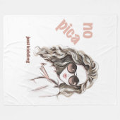 スパイシーではない フリースブランケット (正面(横))