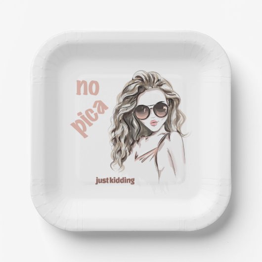 スパイシーではない ペーパープレート (正面)