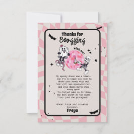 スパイシーなゴースト ハロウィン サンキューカード