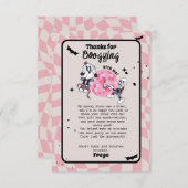 スパイシーなゴースト ハロウィン サンキューカード (正面/裏面)