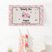 スパイシーなゴースト ハロウィン ファースト バースデー 横断幕 (インサイチュ)