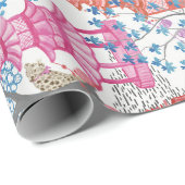 スパイシーなタイガースとパゴダの森 ラッピングペーパー (ロールコーナー)